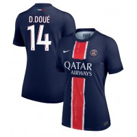 Camisa de Futebol Paris Saint-Germain Desire Doue #14 Equipamento Principal Mulheres 2024-25 Manga Curta